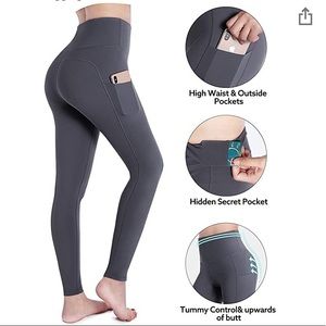 High Waist Yoga Pants with pockets